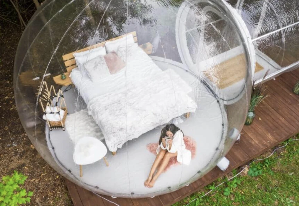 outdoor bubble tent