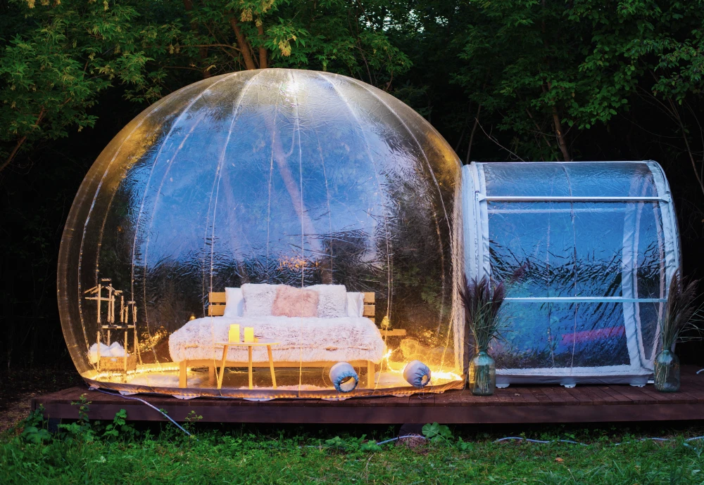 bubble tents glamping